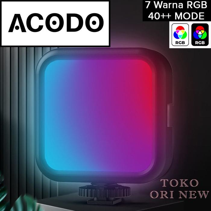 Gambar LIVE Lampu RGB Light LED Portable Vlog Video Photo Camera Warna Color dari Acodo.id undefined Tokopedia