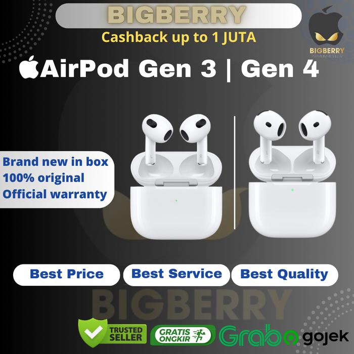 Apple AirPods Gen ANC Original Wireless MagSafe Case airpod 2021 2024  No Bonus, Lightning