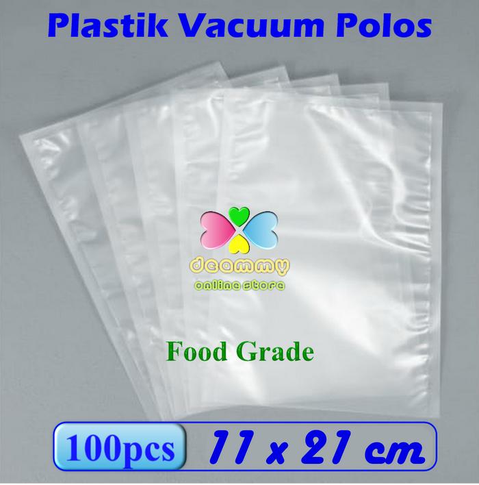 Gambar Plastik Vacum Bag Polos 11 x 21 cm, Plastik Vakum Bag Sealer dari Deammy OL Store undefined Tokopedia