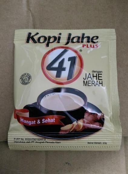 Gambar Kopi Susu Jahe 41 plus Jahe Merah Menghangatkan badan stamina dari KLTMall undefined Tokopedia