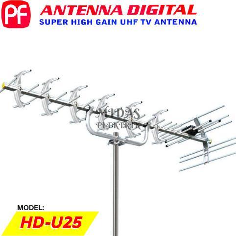 Gambar Terbaru! Antena Televisi Luar Ruangan Digital Outdoor Pf Hdu Hd U 25 U25 Hdu25 Super High Gain Uhf Tv Antenna - - Tanpa Bubble dari Mekatronika Shop undefined Tokopedia