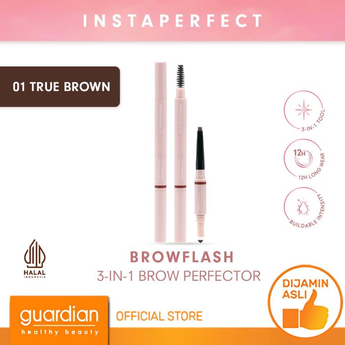 Gambar Instaperfect Browflash 3-In-1 Brow Perfector - 01 True Brown 10Ml dari Guardian Official Store undefined Tokopedia