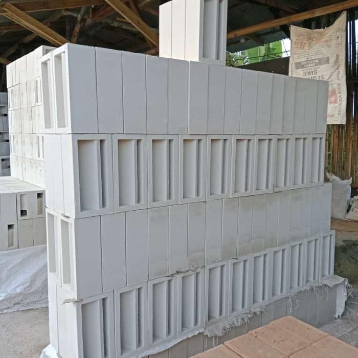 Jual roster beton motip naco roster minimalis - Putih, 10x10x20 - Kab ...
