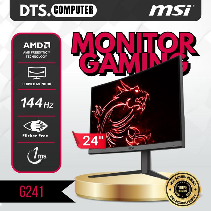 144hz 1ms Msi Monitor 144hz Curved 24 Jual MSI Optix G241 24