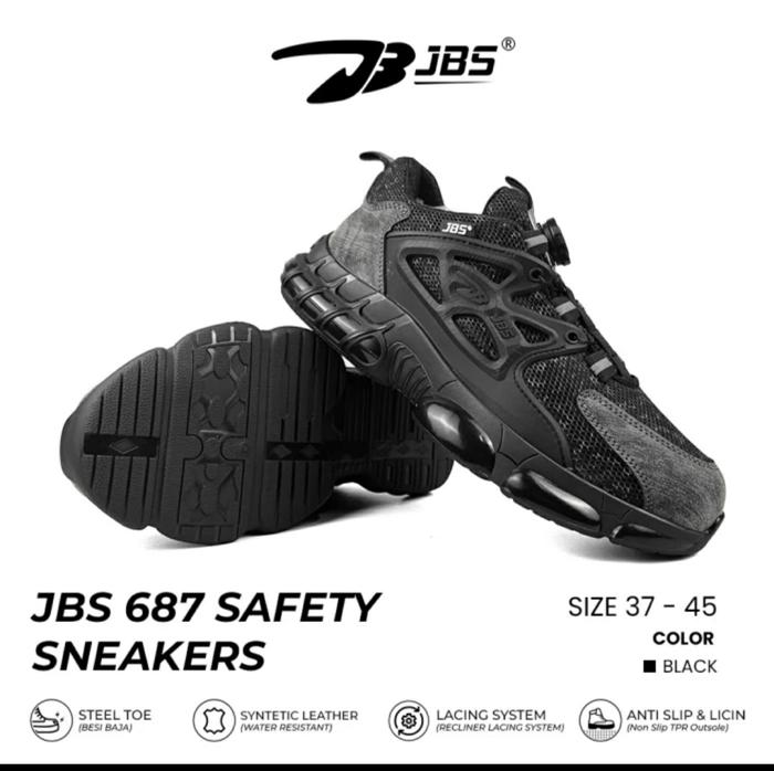 Jual Sepatu Safety Sneakers JBS 678 Steel Toe Cap Tali Putar