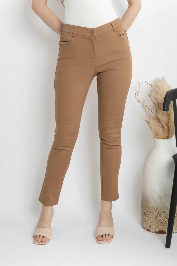 Gambar *Ready Stok* SISTER'S - Celana Katun Jepang Panjang 6991 (ZE) - Krem, M dari Sisters Fashion Group undefined Tokopedia