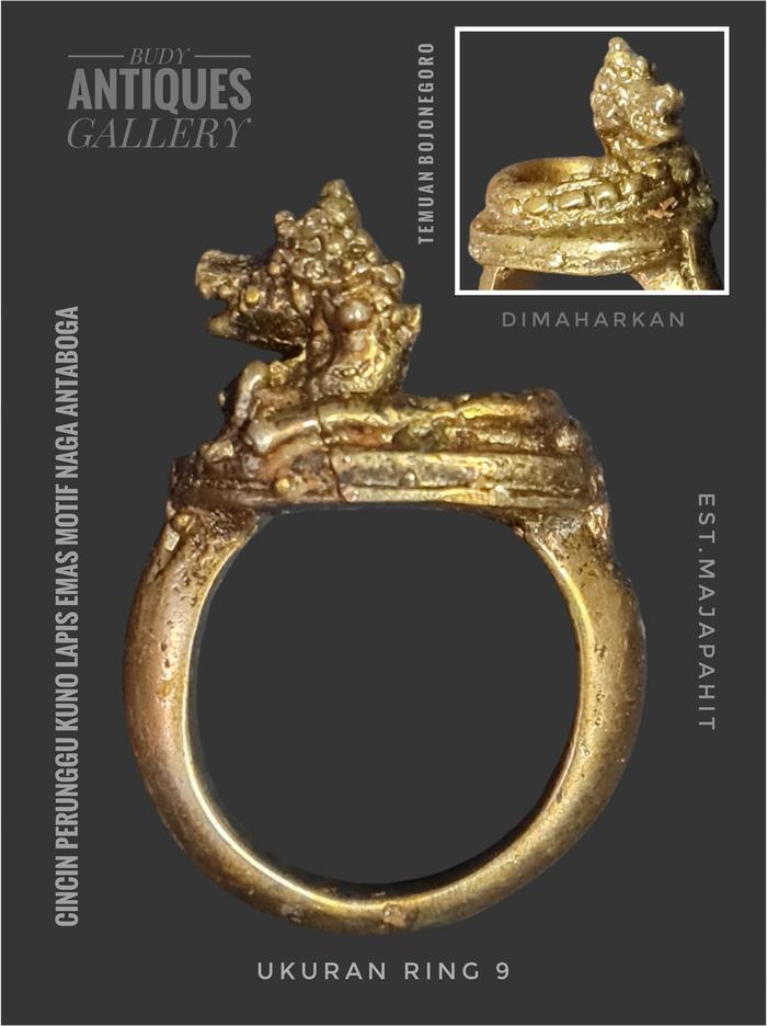Gambar Cincin Perunggu Naga Antaboga Lapis Emas Temuan dari Budy Antiques Gallery undefined Tokopedia