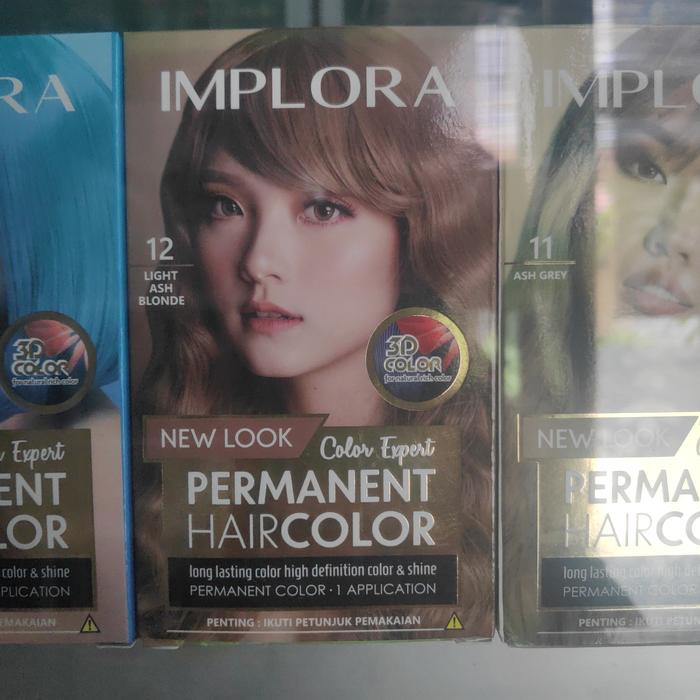 Gambar Implora Permanent HairColor Pewarna Rambut Bleaching Blonde Bronze Ash - 12 Light Ash Bl dari YC Cibitung undefined Tokopedia