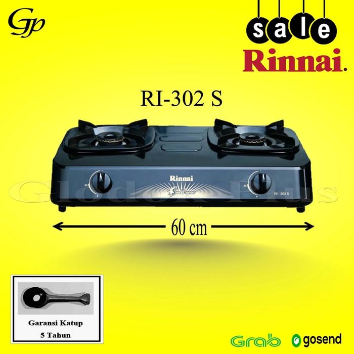 Gambar Rinnai RI-302S Kompor Gas 2 Tungku Teflon ri 302 s rinai ri302s - hanyakompor, kargo dari Glodok plus undefined Tokopedia