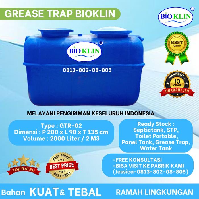Gambar Grease Trap BIOKLIN- Perangkap Penyaring Limbah Lemak GTR -02 2000 LITER dari Septic Tank BIOKLIN undefined Tokopedia