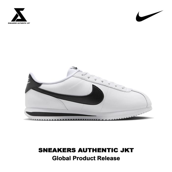 Sepatu Sneakers Unisex Nike Cortez Classic White Black Global  White/Black, 36 di Sneakers Authentic Jkt Tokopedia