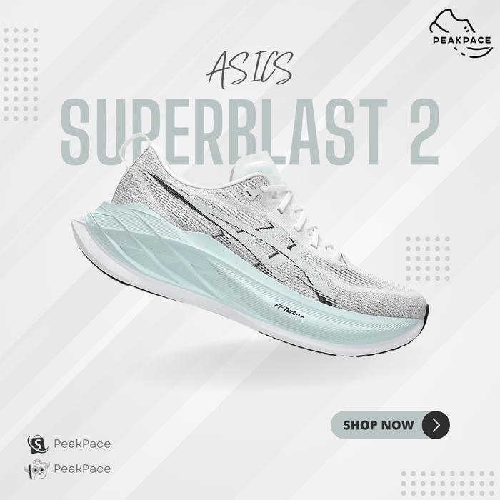 Jual ASICS SUPERBLAST 2 WHITE/COOL GREY - Display - Kab. Tangerang