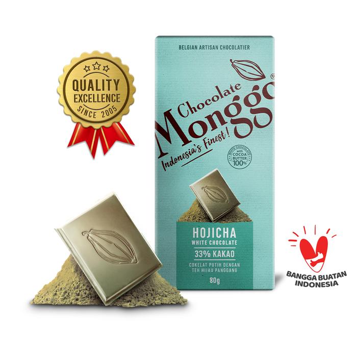 Gambar Chocolate Monggo | Hojicha & White Chocolate 80gr | Coklat Murni 100% Kakao Butter | Teh Hijau Panggang | Snack Cokelat - Hojicha dari Chocolate Monggo Indonesia undefined Tokopedia