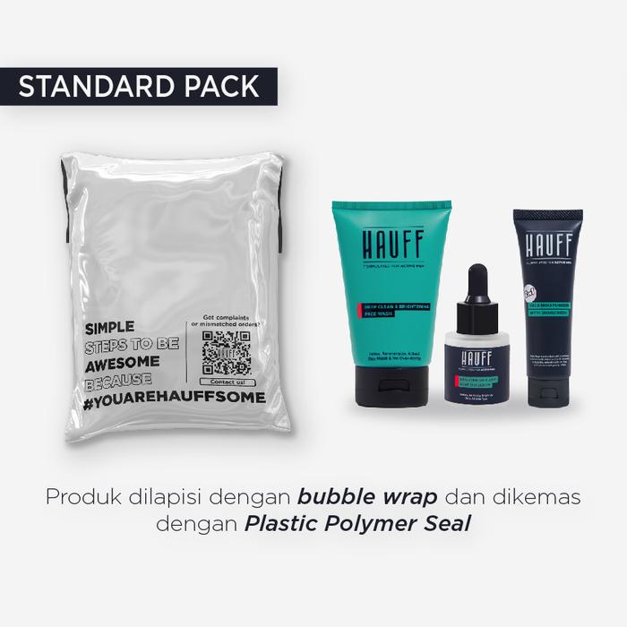 Gambar HAUFF BRIGHTENING COMPLETE PACKAGE | Paket Lengkap Skincare Pria | Mencerahkan Wajah | Menyamarkan Noda Hitam | SPF 35 PA +++ - Standard dari HAUFF Official undefined Tokopedia