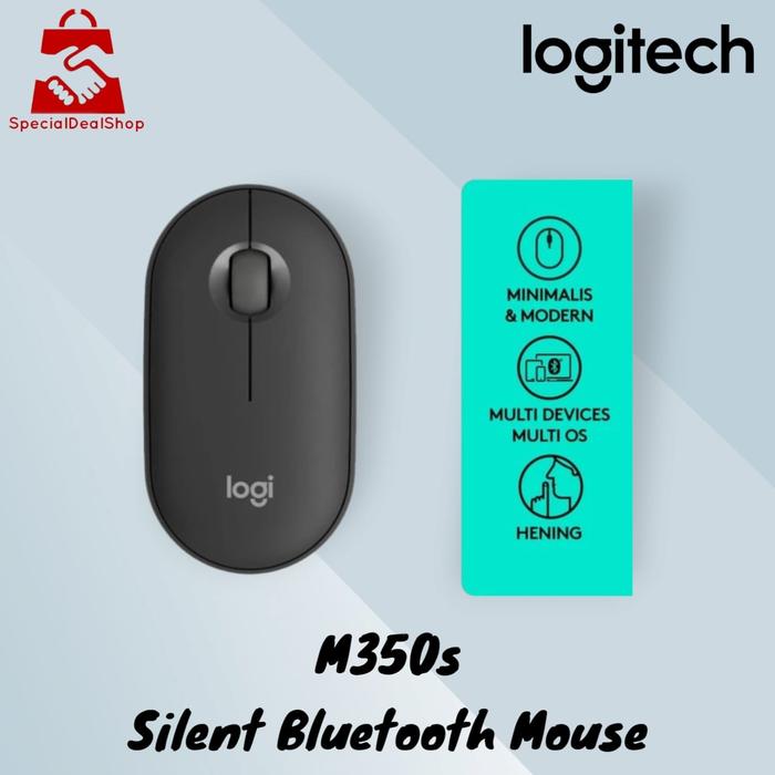 Gambar Mouse Logitech Pebble Wireless M350 - Tonal Graphite dari specialdealshop undefined Tokopedia
