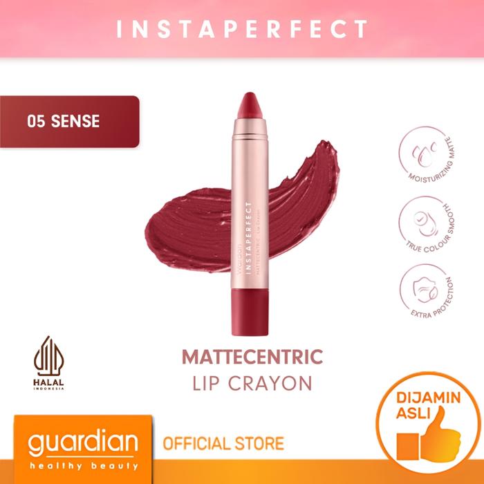 Gambar Wardah Instaperfect Mattecentric Lip Crayon 05 Sense 3G dari Guardian Official Store undefined Tokopedia