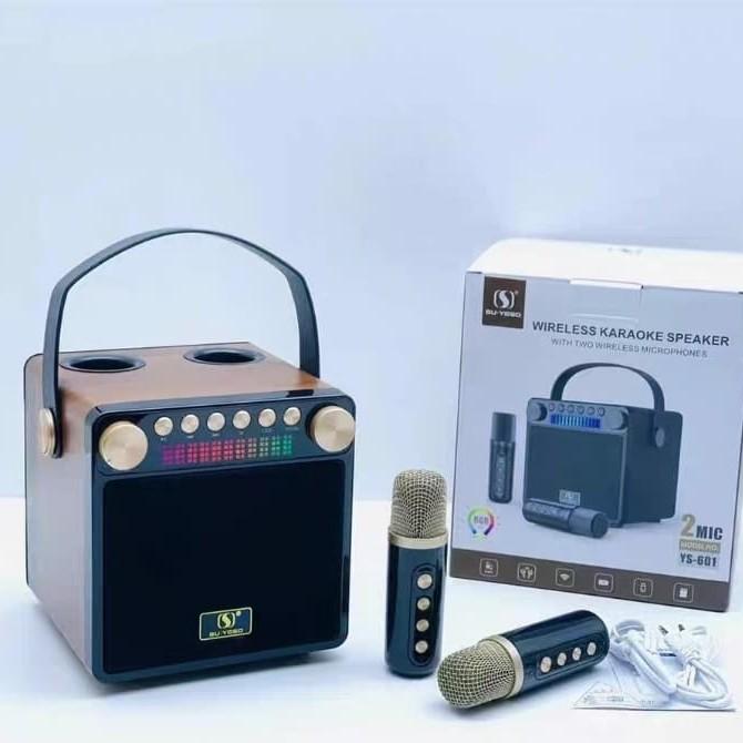 Jual Speaker Bluetooth YS601 2 Microphone Karaoke KTV Super Bass With ...