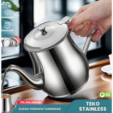 Gambar Sinda Teko Minyak goreng Ceret Stainless Oil Pot kapasitas 720/946/1420ml teko Serbaguna - T108/T109/T110 - 946Ml dari Lucky Kitchenware undefined Tokopedia