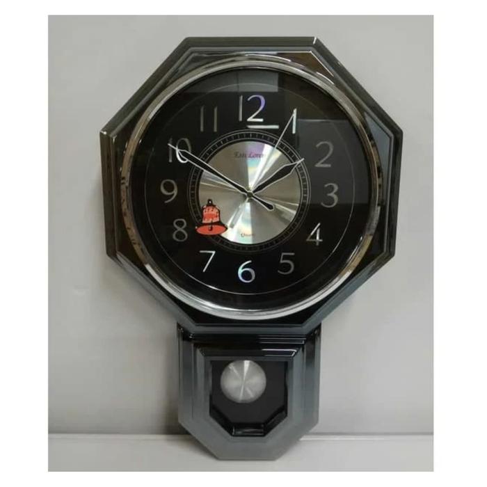Gambar Jam Dinding Bandul Esti Loren Melody Bunyi Musik & Lonceng Setiap Jam BODI TINGGI ELEGANT LUXURY - BLACK dari LUCKY SAKURA undefined Tokopedia