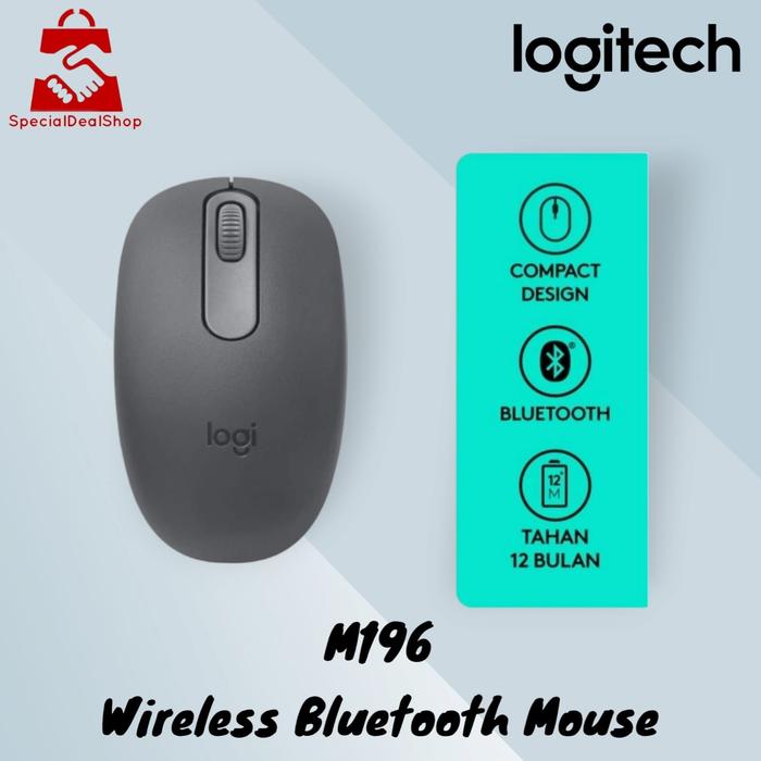 Gambar Logitech M196 Mouse Wireless Bluetooth - Graphite dari specialdealshop undefined Tokopedia