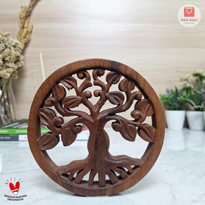 Gambar Dekorasi Hiasan Rumah Kayu Unik Bentuk Pohon Bulat home decor - Bentuk 1 dari D&A Mart undefined Tokopedia