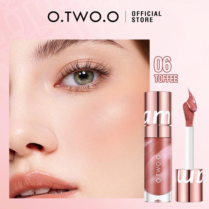 Gambar 【TOKO】 O.TWO.O Misty Liquid Blush 3 In 1 Check Blush+Eyeshadow+Lipstick  Creamy Blush On long-lasting Light and soft mist finish - 06 Sunset Red dari otwoo_id undefined Tokopedia