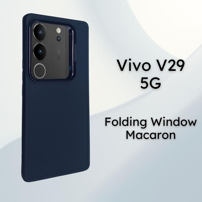 Gambar Case Vivo V29 - V29 Pro 5G Softcase FOLDING WINDOW MACARON Casing Hp Vivo V29 - V29 Pro 5G - Hitam, Vivo V29 5G dari Drawacc undefined Tokopedia