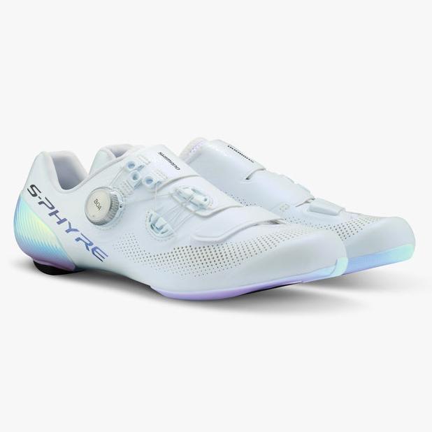 Sepatu Sepeda Shimano S-phyre Shoes Roadbike Rc903 Pwr Wide Men White