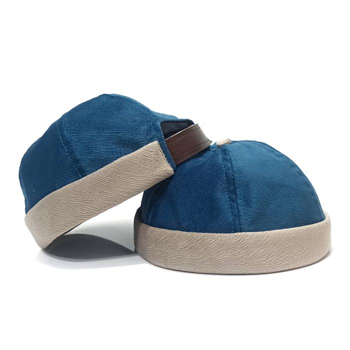 Gambar Peci Topi Rapel Kulit Mikihat Miki Hat Brimless Kopiah Hijra Tawheed - Saphire Khaki dari Cloutfitstore undefined Tokopedia