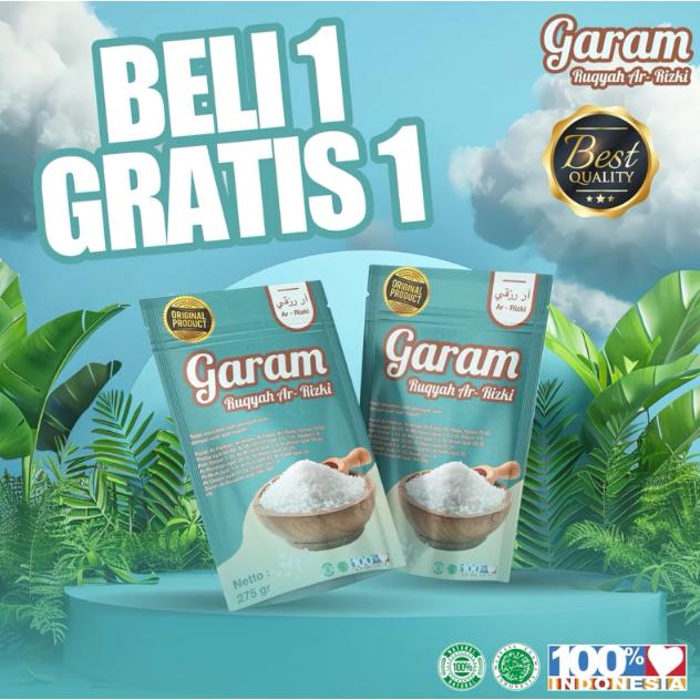 Gambar Garam Salt Ruqyah Ar-Rizki Beli 1 Gratis 1 Syekh Ali Jaber 275 gram dari IMAY Jaya undefined Tokopedia