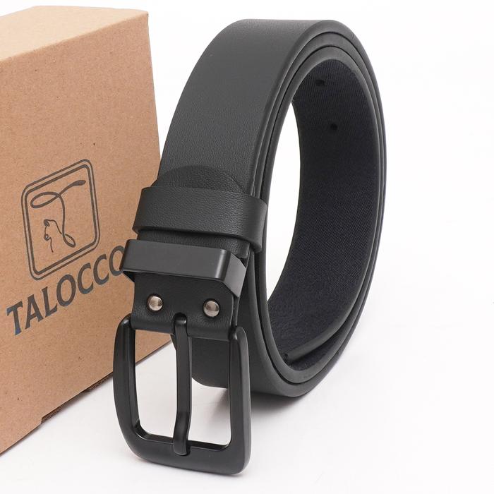 Gambar Ikat Pinggang Pria Kulit Sabuk kulit Pu JPUJ3,5 3,5cm 011B Big Size - Hitam, 105cm dari TALOCCO undefined Tokopedia