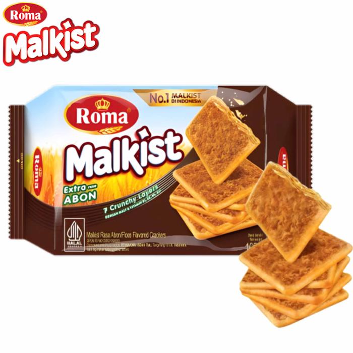 Gambar ROMA MALKIST 3 VARIAN RASA - ABON dari mmmartgrosir undefined Tokopedia