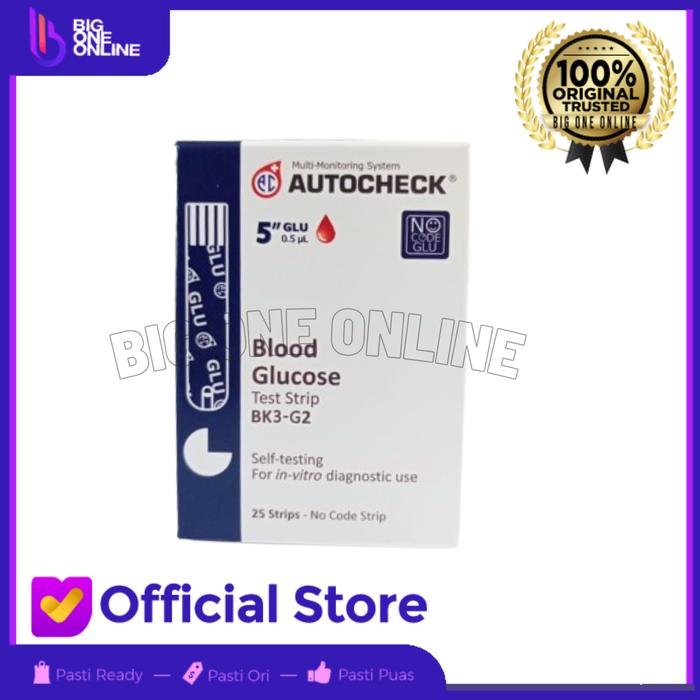 Gambar AUTOCHECK Alat Cek Darah AUTO CHECK, Gula Darah, Kolesterol, Asam Urat - GULA DARAH dari Big One Online undefined Tokopedia