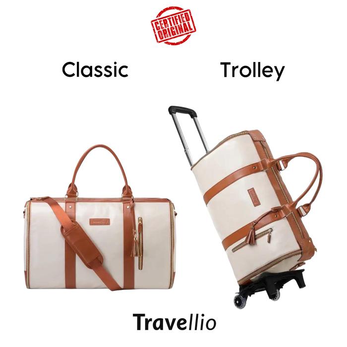 Gambar Travellio Fold Bag - Tas Lipat Double Layer - Cream, Classic dari Travellio Bag undefined Tokopedia