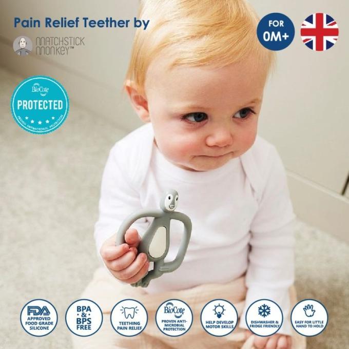 Gambar Matchstick Monkey - Animal Series Teething Toy Teether | Gigitan Bayi - PENGUIN dari Aurakalla Official undefined Tokopedia