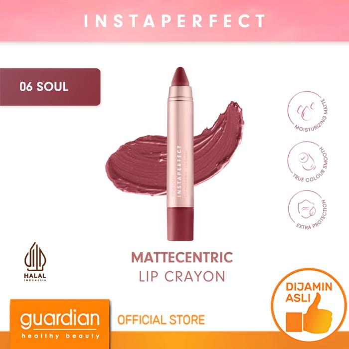 Gambar Wardah Instaperfect Mattecentric Lip Crayon 06 Should 3G dari Guardian Official Store undefined Tokopedia