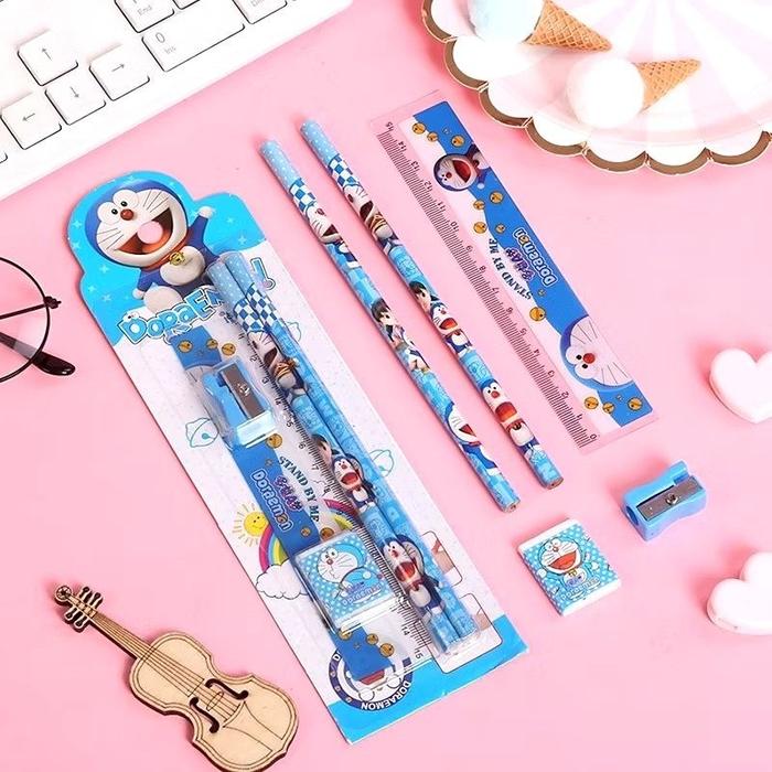 Gambar Alat Tulis Set 5in1 Karakter Mini Stationery Paket Alat Tulis - 303/2 - Merah Muda dari AQUATECH INDONESIA_NEW undefined Tokopedia