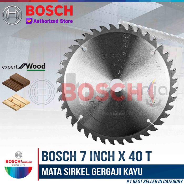 Gambar Bosch Circular Saw Blade Wood 7 Inch 40 T Mata Sirkel Gergaji Kayu 7" dari Bosch Tools Authorized BTS undefined Tokopedia