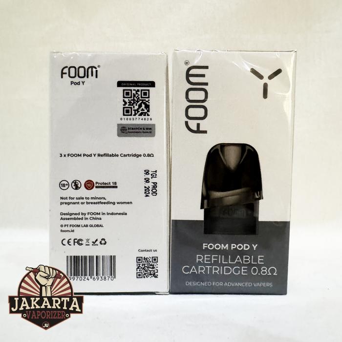 Gambar [CARTRIDGE Y] FOOM Y CARTRIDGE POD REPLACEMENT BY FOOM LAB dari jakarta vaporizer undefined Tokopedia