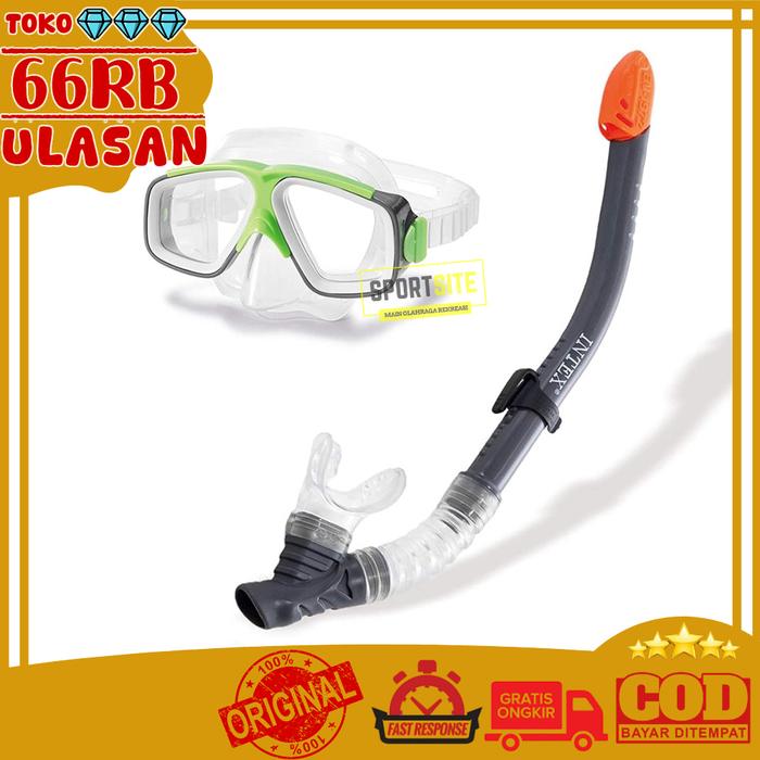 Gambar Intex Surf Rider Dive Mask Snorkle Set. Masker Snorkel Selam Renang dari Sportsite undefined Tokopedia