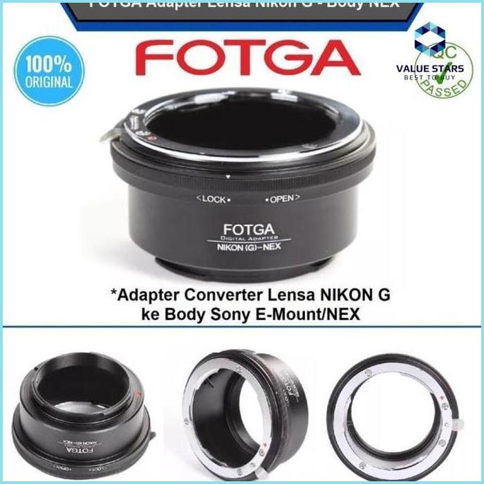 Jual VS- FOTGA Adapter Lensa NIKON G/F/AI/AIS ke Body SONY E-Mount