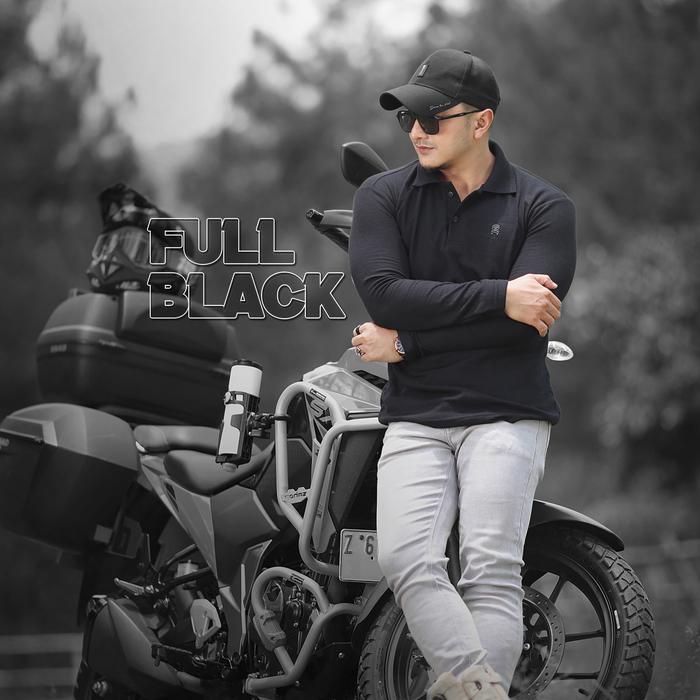 Gambar wangky kaos kece pria polo shirt kerah baju pollo original lengan panjang  premium tactical kaosbos - POLOHITAM POLOS, S dari KAOSBOSID undefined Tokopedia