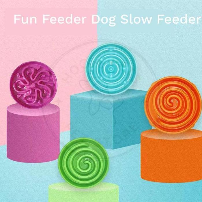 Gambar Slow Feeder Dog Cat Pet Bowl Fun Feeder Slow Feeding Tempat Makan Anjing Kucing - Orange, SMALL dari CV. KIFELVIA undefined Tokopedia