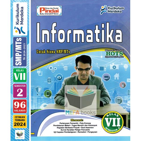 Gambar LKS Pindai SMP Kelas 7 Semester 2 & 1 Kurikulum Merdeka CV Arya Duta - SMT2/Informatik dari MEFA books undefined Tokopedia