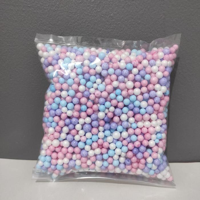 Gambar butiran styrofoam warna/floam/butiran gabus undian/isi giftbox/slime - fairy tale dari yora paper undefined Tokopedia