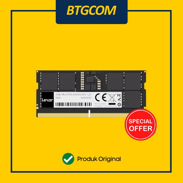 Gambar RAM SODIMM DDR5 LEXAR 8GB 5600MHZ dari btgcom undefined Tokopedia