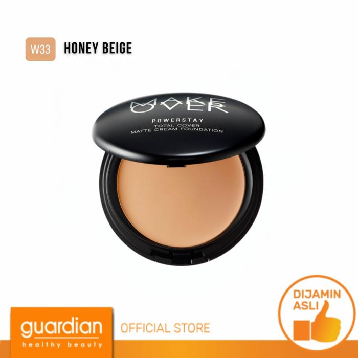 Gambar Make Over Powerstay Total Cover Matte Cream Foundation W33 Honey 12Gr - Cream Foundation dari Guardian Official Store undefined Tokopedia