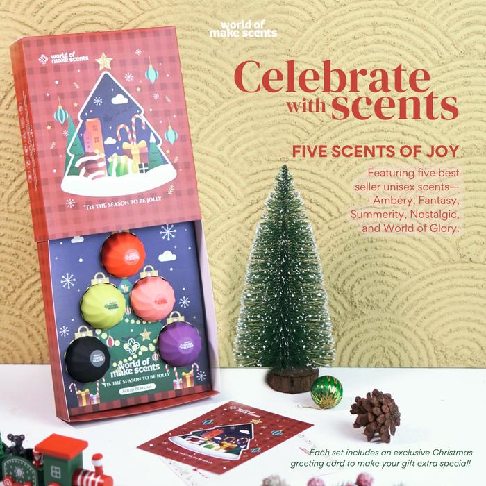 Gambar [CHRISTMAS HAMPERS SET] Hampers Premium Natal - World Of Make Scents Solid Perfume - FIVESCENTSOFJOY, NOTESDICO dari World Of Make Scents undefined Tokopedia