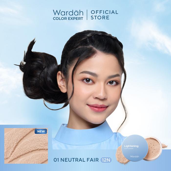 Gambar WARDAH Lightening Matte Powder | Loose Powder | Bedak Tabur 20gr SPF 1 - 01. N.Fair(12N) dari Mega Beauty Fashindo undefined Tokopedia