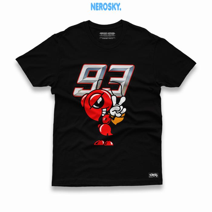 Gambar Kaos Marc Marquez T-shirt 24s premium cotton combed tipe 17 - Hitam, S dari Nerosky.Apparel undefined Tokopedia
